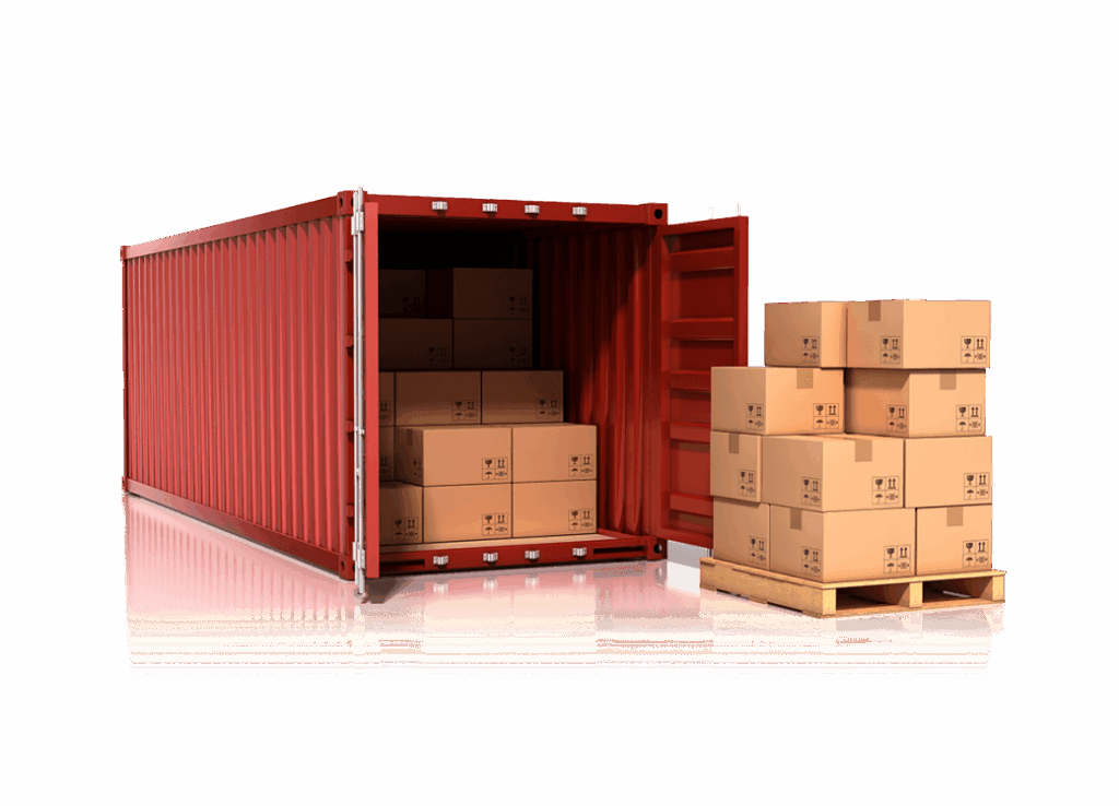 A sea container used for storage